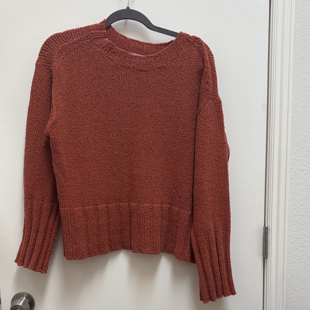 J. Crew Rust-Tone Crewneck Sweater M